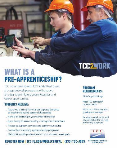 Electrical Pre-Apprenticeship Program flyer