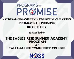 Program of Promise by the National Organization for Student Success award