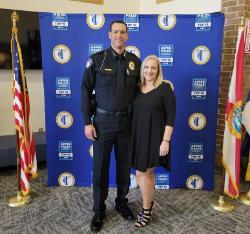 Chief Hardin and wife at Swearing-in Ceremony