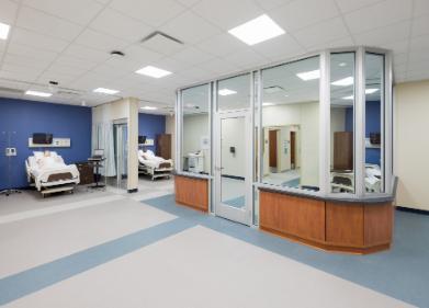 Simulation hospital room at Ghazvini center.