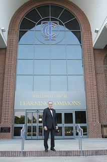 bill law in front of the learning commons