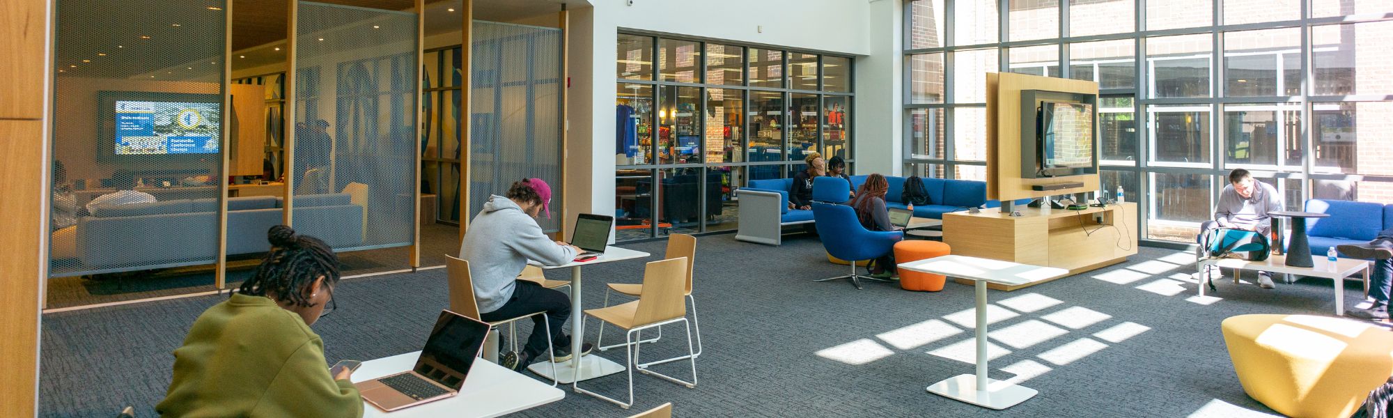 Students studying in quiet Student Union